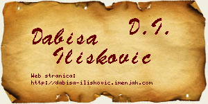 Dabiša Ilišković vizit kartica